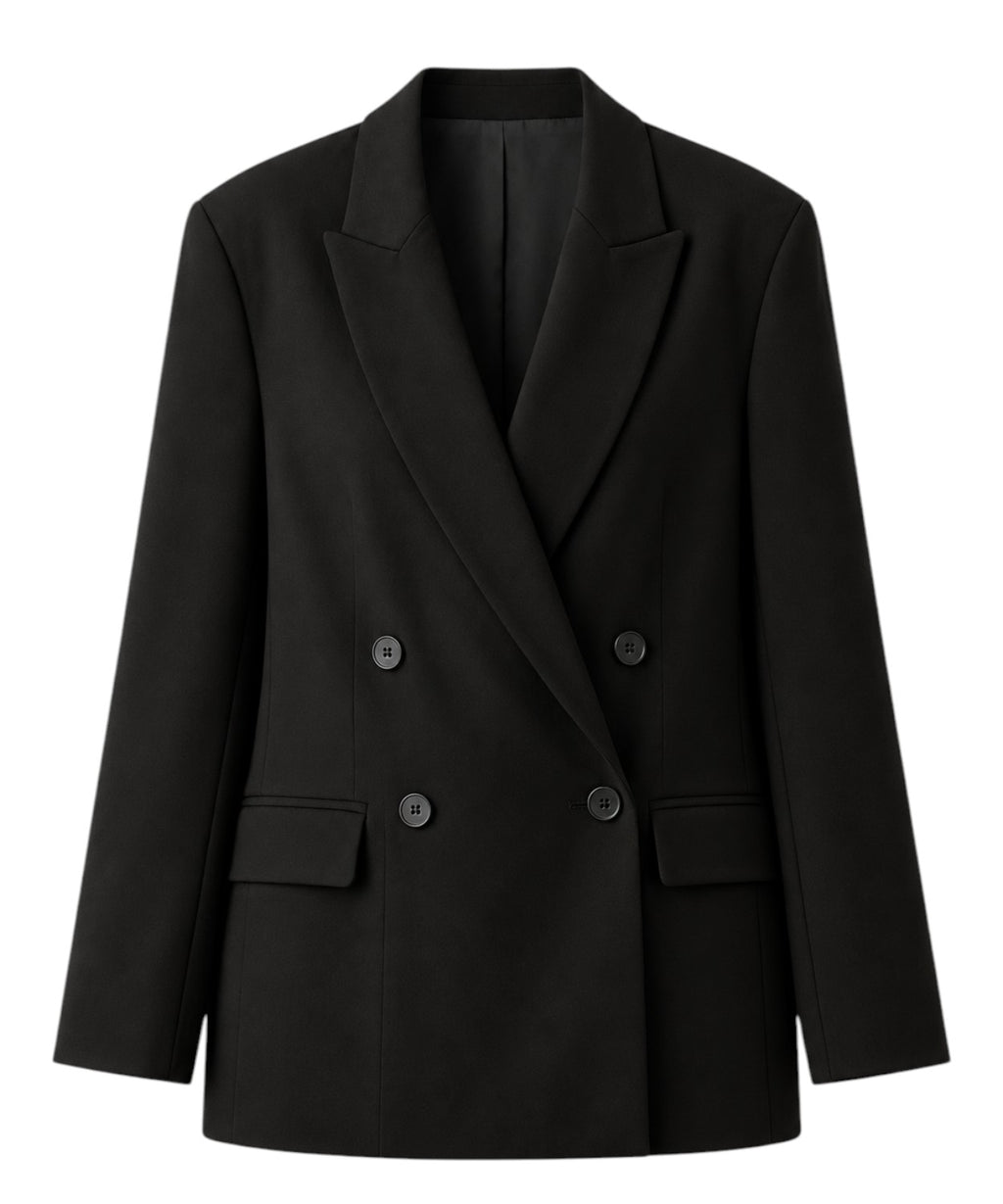 Damesjasje Twinset met dubbele rij knopen en viscose