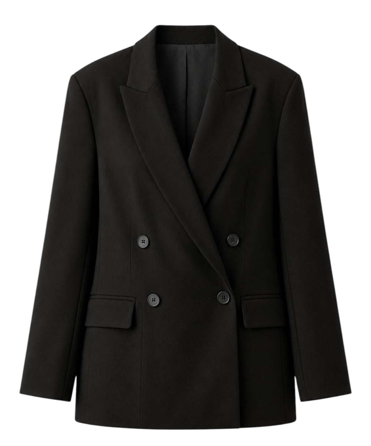 Damesjasje Twinset met dubbele rij knopen en viscose