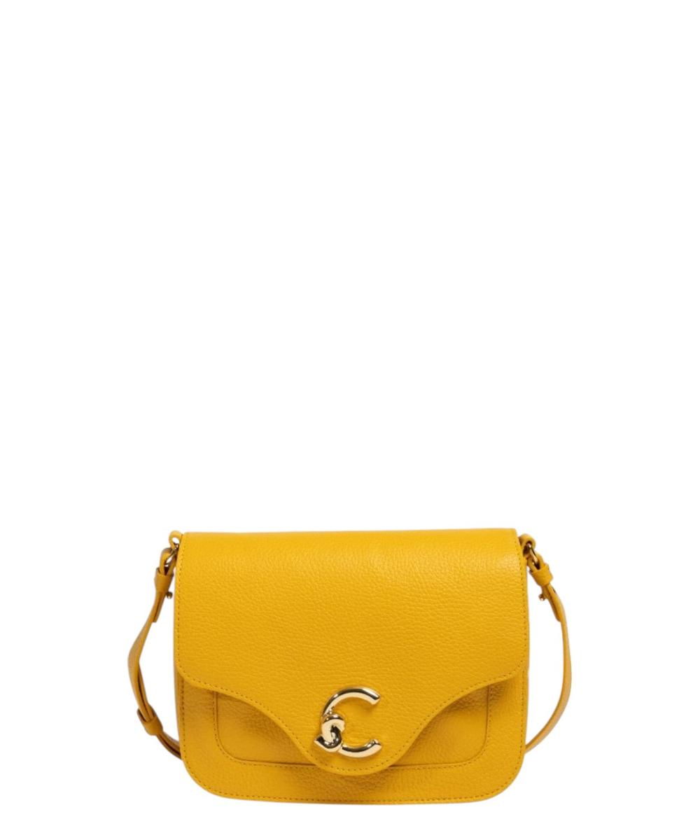 Borsa C-Me Coccinelle in Pelle a Grana con Logo Laminato-Coccinelle-Borse a spalla-Vittorio Citro Boutique