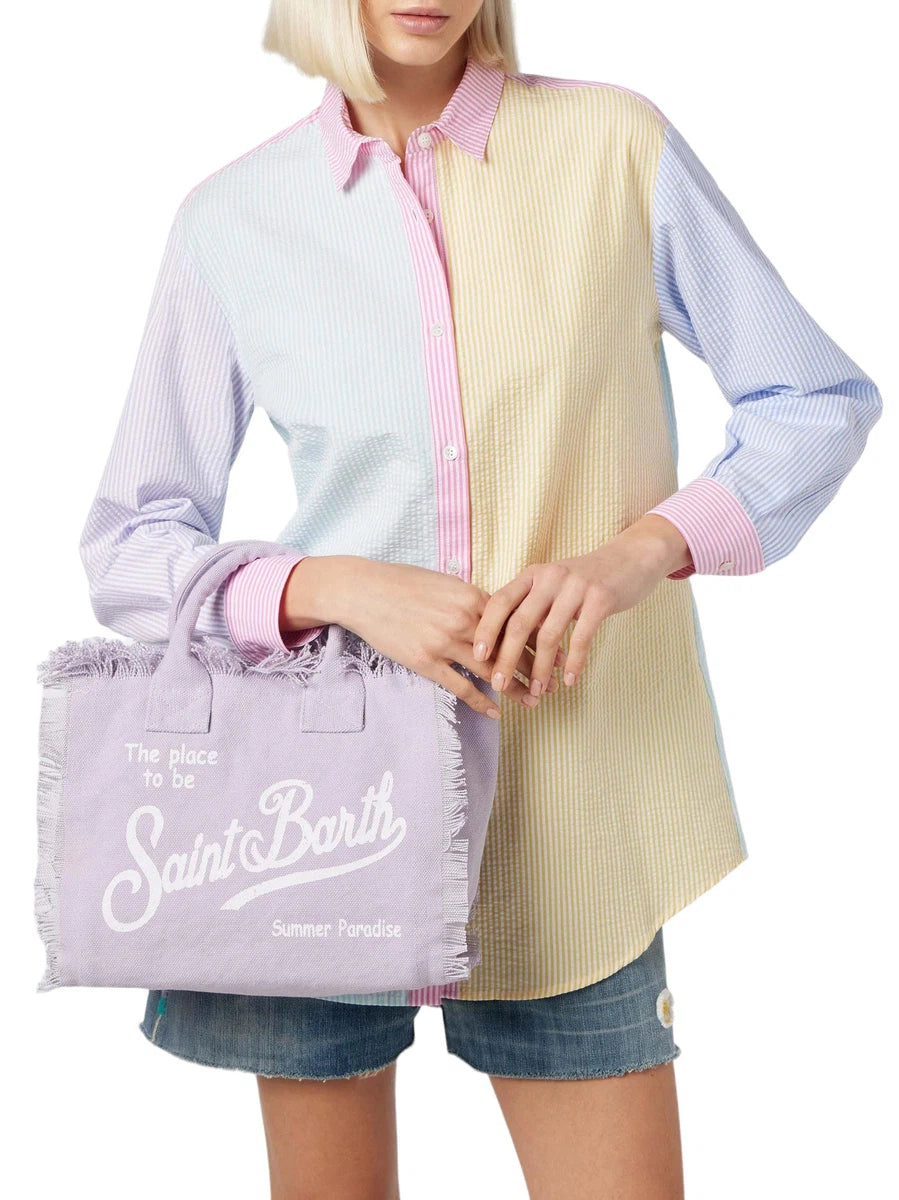 Borsa Colette in Tela di Cotone Lilla-Mc2 Saint Barth-Borse a mano-Vittorio Citro Boutique
