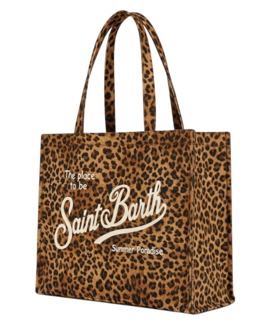 Essential Saint Barth Tasche mit Leopardenmuster