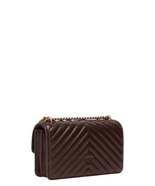 Torebka Pinko Love One Mini Chevron z nappa