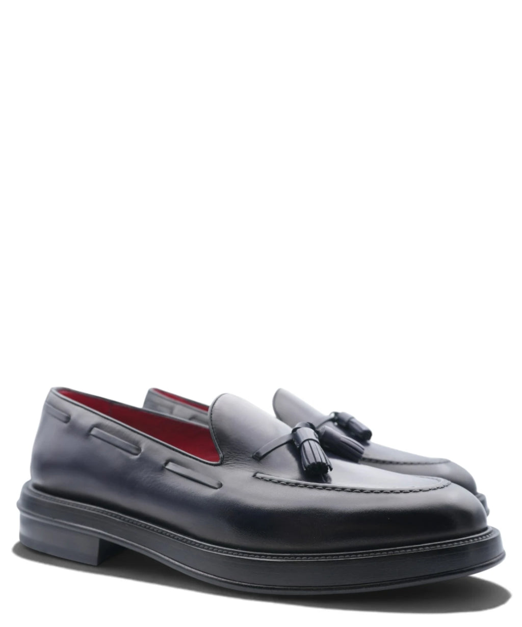 Mocassino Uomo Blu Navy con Nappine Barrett