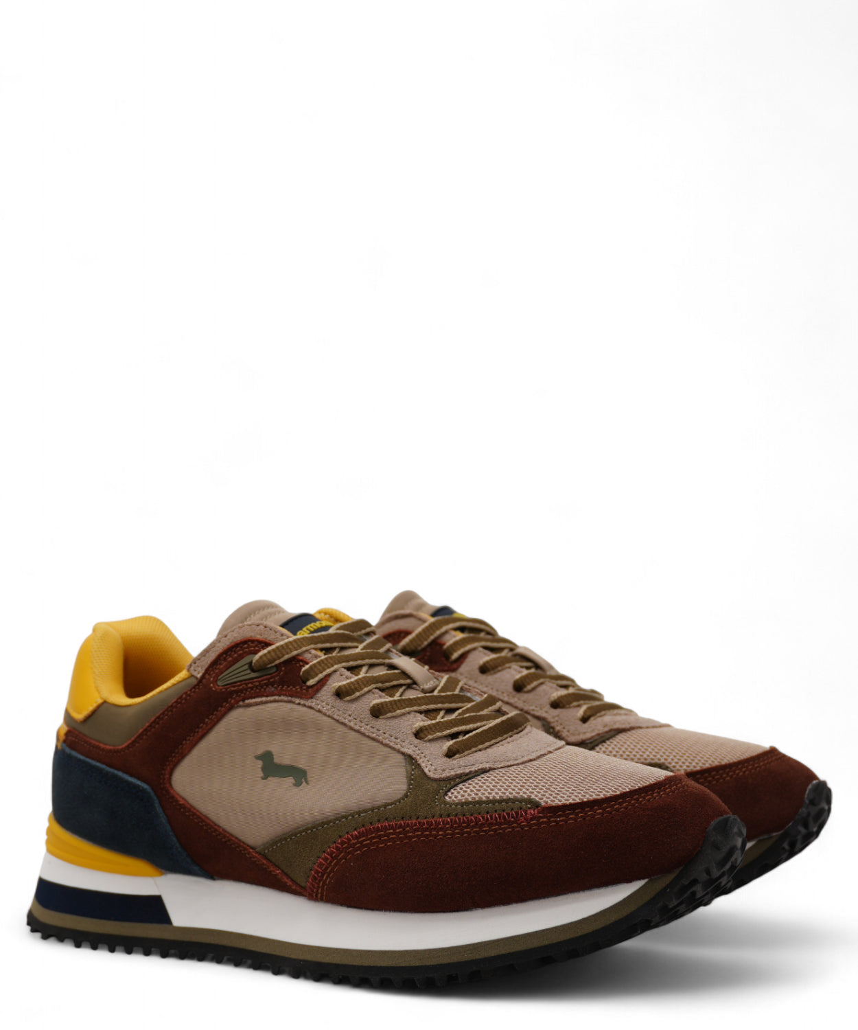 Sneakers Harmont & Blaine Uomo Blu Marrone Camoscio-Harmont&Blaine-Sneakers-Vittorio Citro Boutique