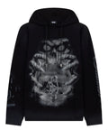 Sudadera Gothic oversize con capucha y estampados gráficos