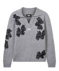 Poloshirts GCDS broderet i blød uld med blomster