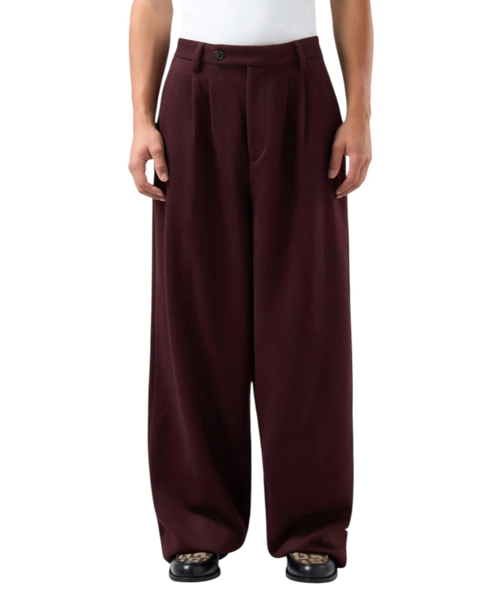 GCDS Hosen aus Wollmischung mit weitem Bein