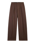 Pantalones Preppy con logotipo de tejido de raya diplomática flameado