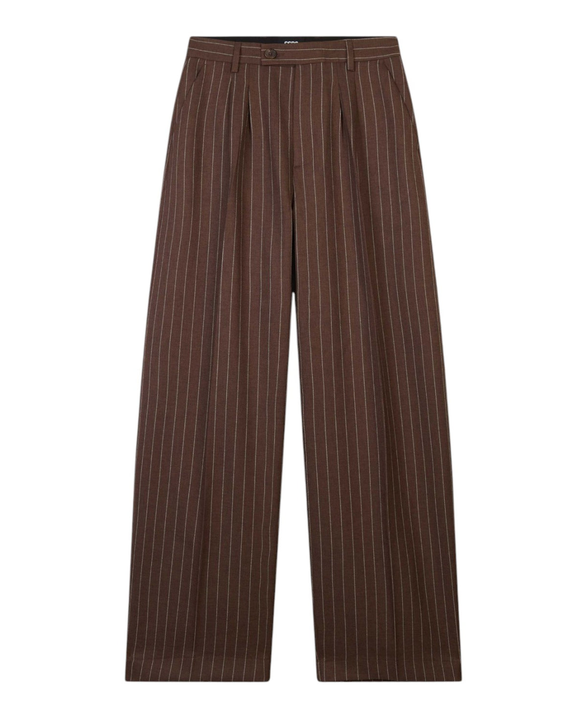 Pantalones Preppy con logotipo de tejido de raya diplomática flameado