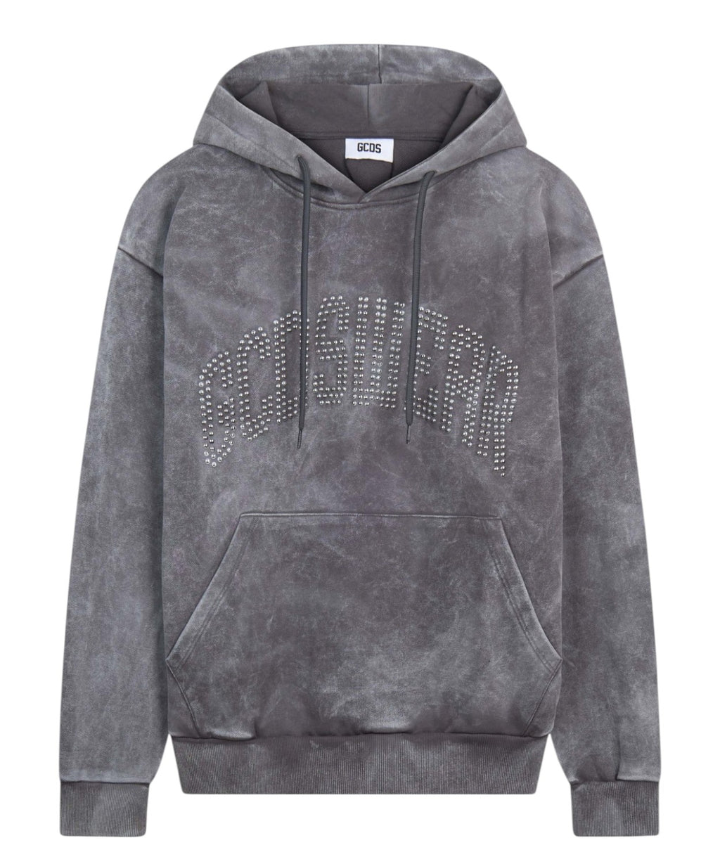 Sweatshirt GCDS de Homem com Capuz e Logótipo com Tachas