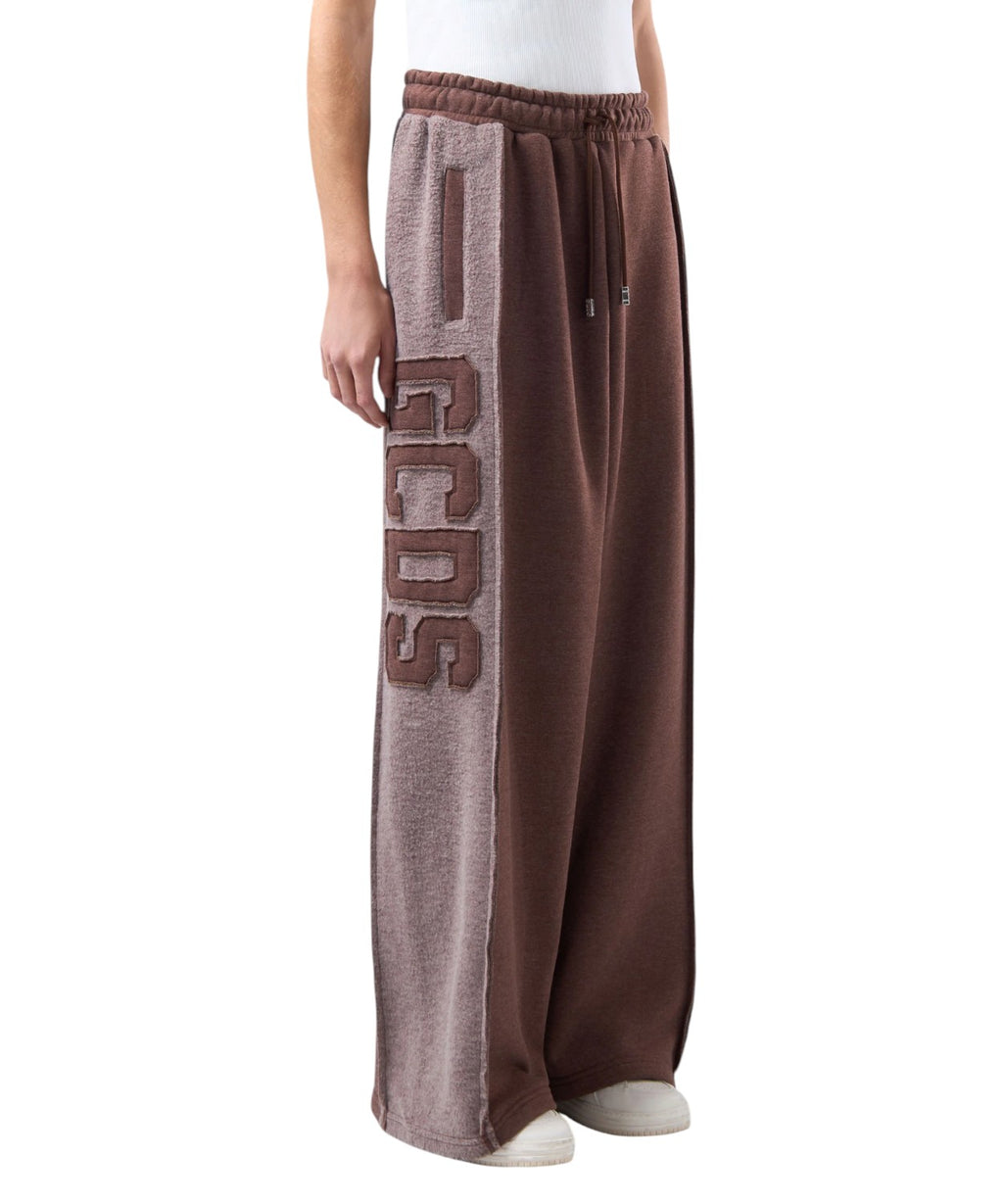GCDS Wide-Leg-Jogginghose mit Patch-Band-Logo
