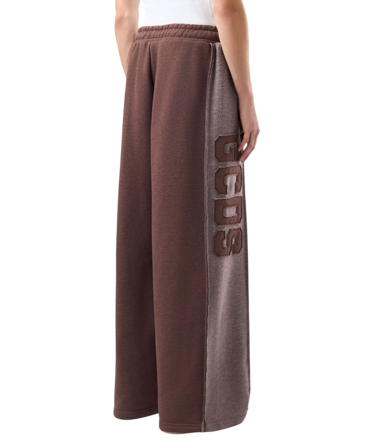 GCDS Wide-Leg-Jogginghose mit Patch-Band-Logo