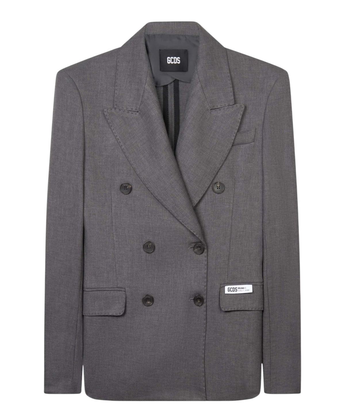 GCDS Preppy-Doppelreiher-Blazer mit Logo