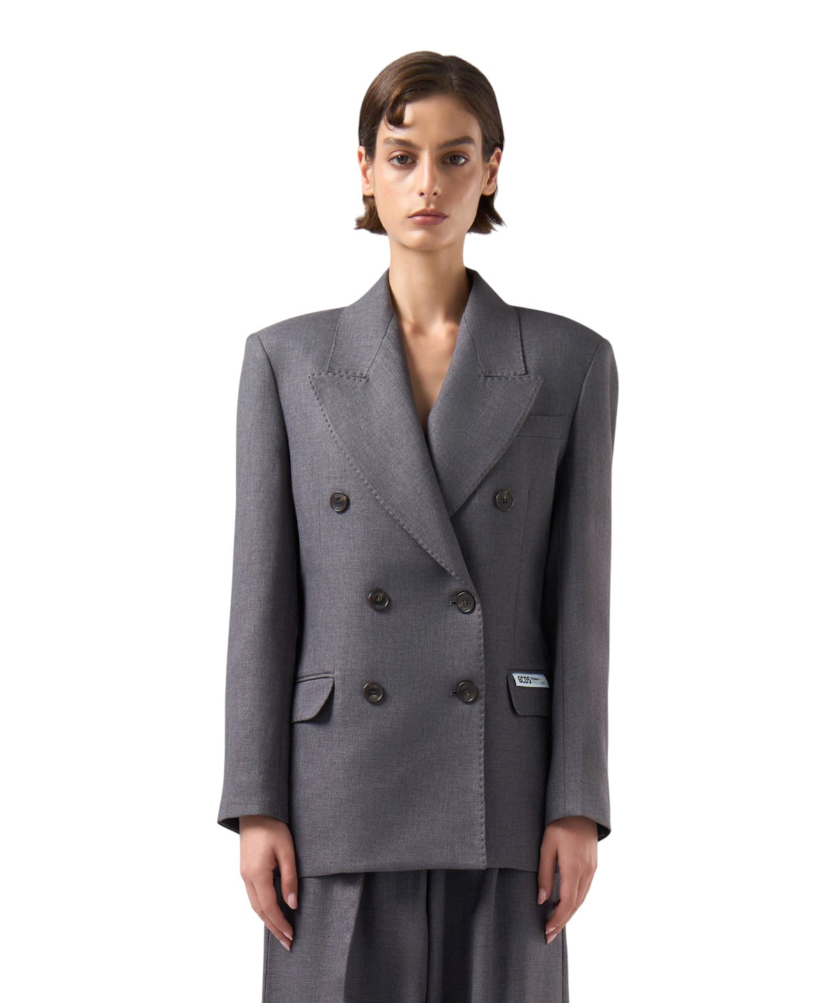 GCDS Preppy-Doppelreiher-Blazer mit Logo