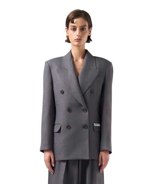 GCDS Preppy-Doppelreiher-Blazer mit Logo