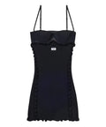 GCDS Medusa Stretch-Strickkleid mit Spitze