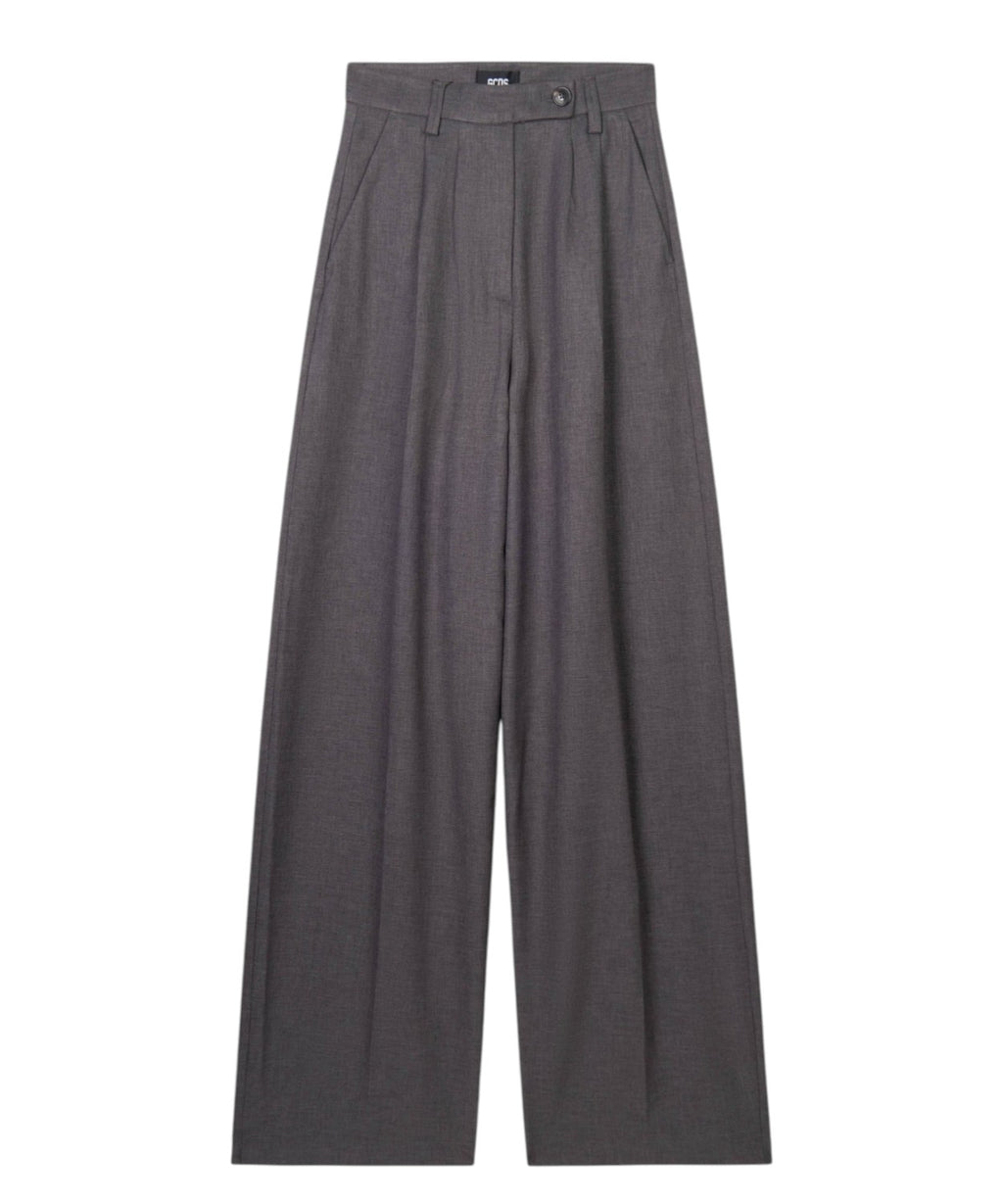 Pantaloni Donna GCDS Preppy con Logo a Vita Alta