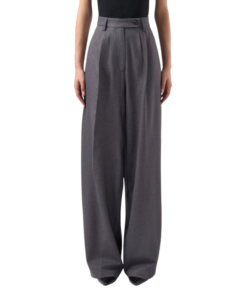 Pantaloni Donna GCDS Preppy con Logo a Vita Alta