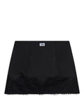 GCDS Damen-Minirock aus Satin mit Spitze