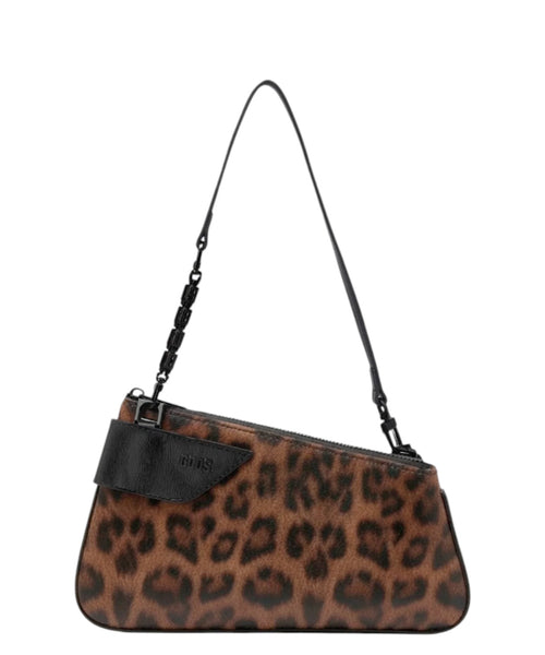 GCDS Luipaardprint Comma Notte-tas met logo-ketting