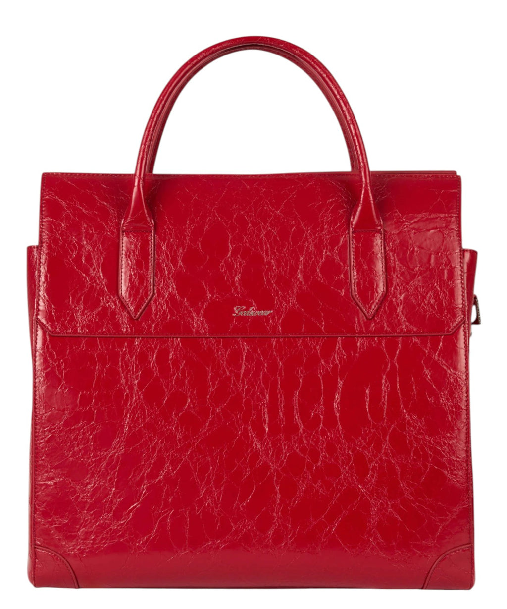 GCDS Big Man Bag Effetto Cocco con Maxi Logo