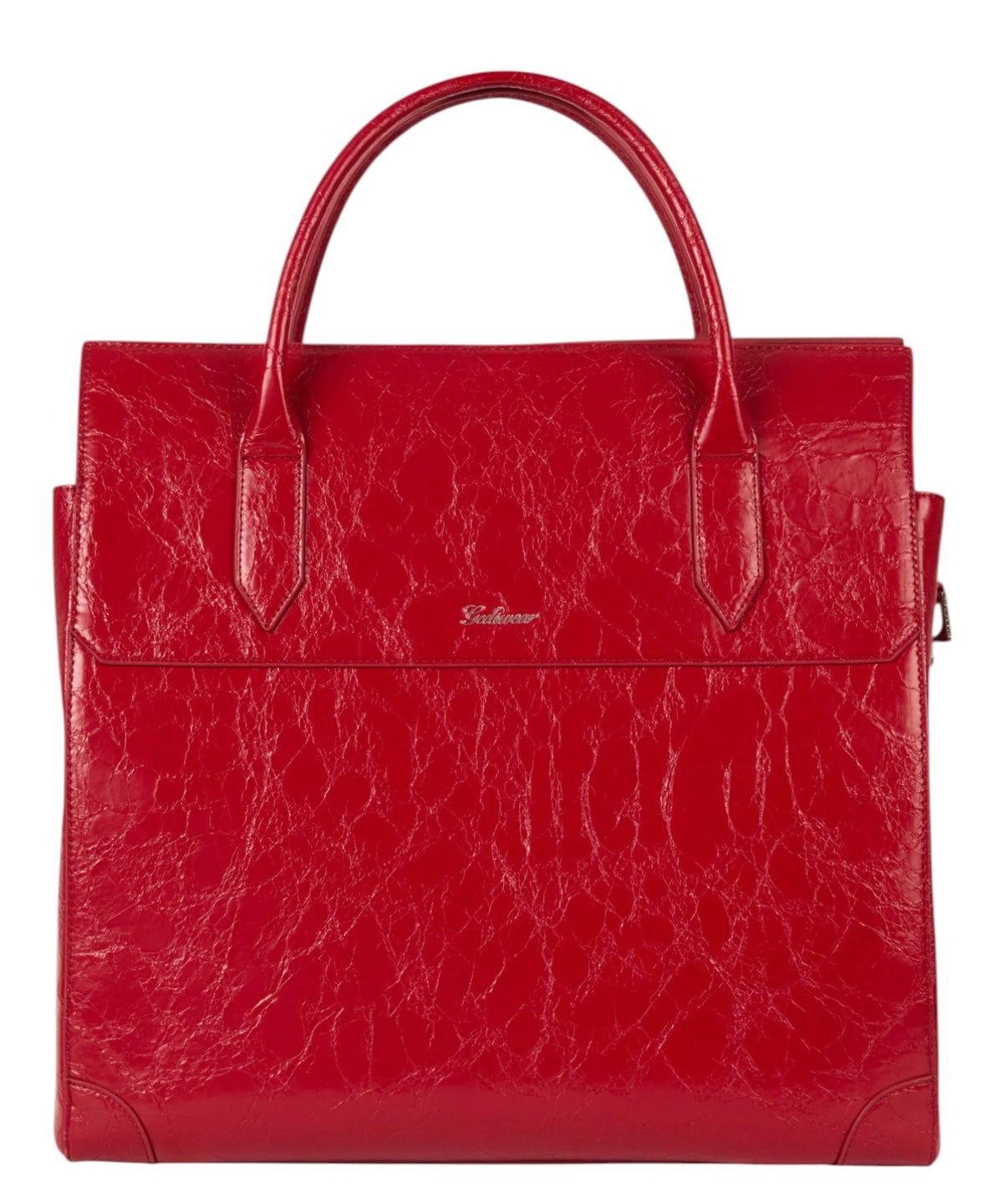 GCDS Big Man Bag Effetto Cocco con Maxi Logo