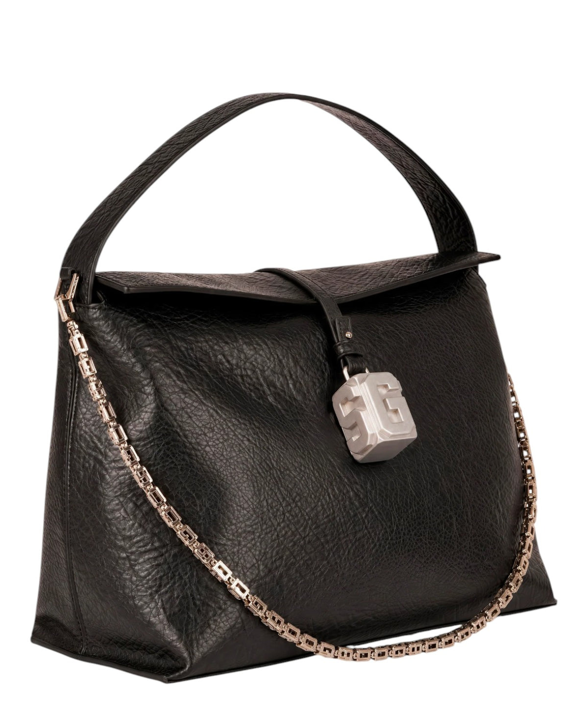 GCDS Mega Comma Nera Borsa a Spalla