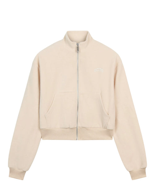 GCDS Logo Lounge Zip-Up Polar Fleece Sweatshirt