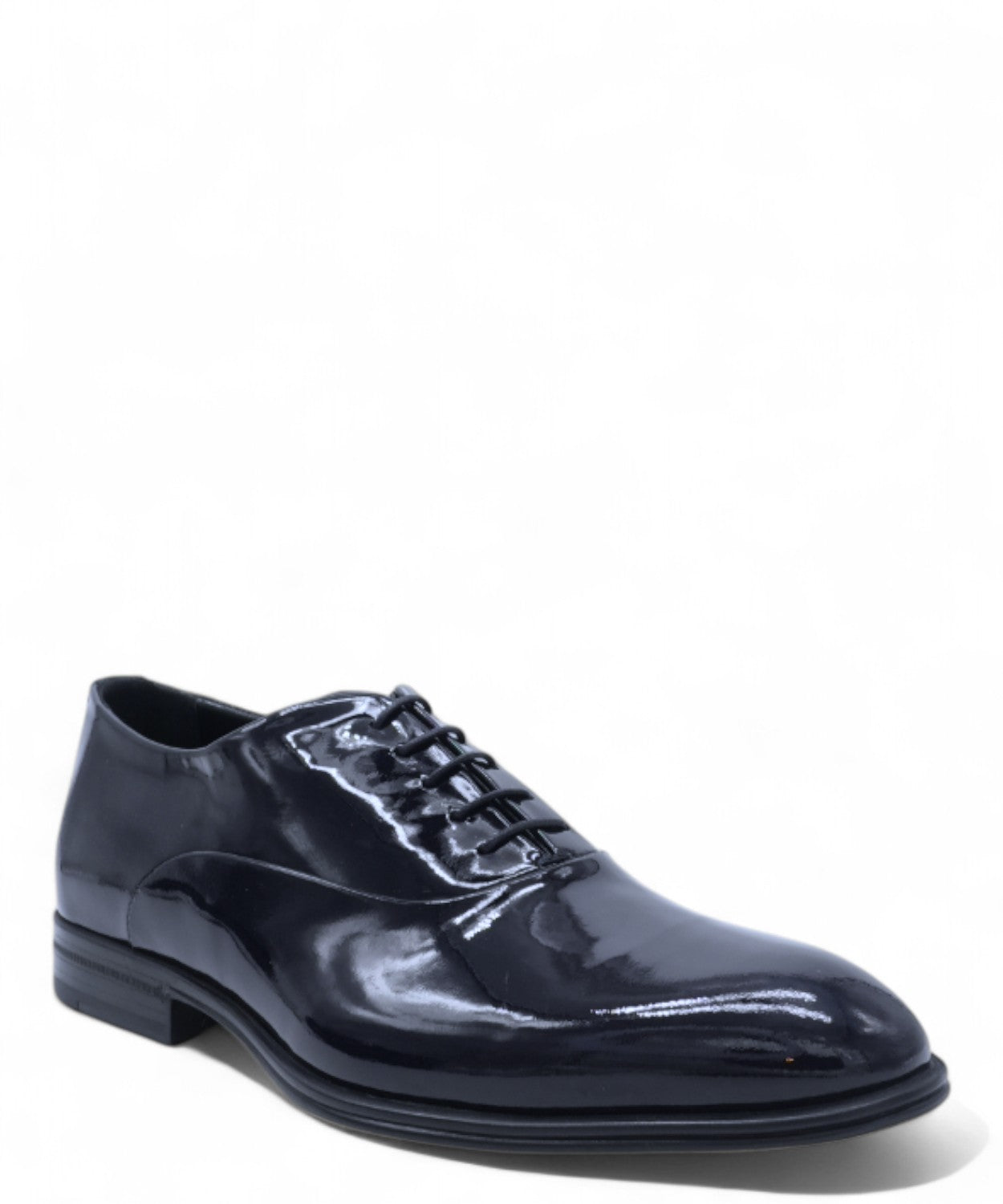 Corvari Stringate in Vernice con Suola in Gomma