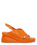 Sandalo con Zeppa in Pelle e Fasce ad Incrocio-Vivien Lee-Sandali-Vittorio Citro Boutique