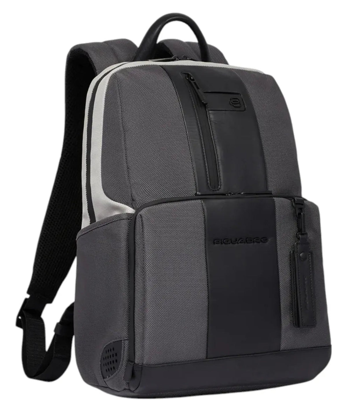 Zaino Porta PC 14" e iPad® in Tessuto Riciclato e Pelle-Piquadro-Zaini-Vittorio Citro Boutique