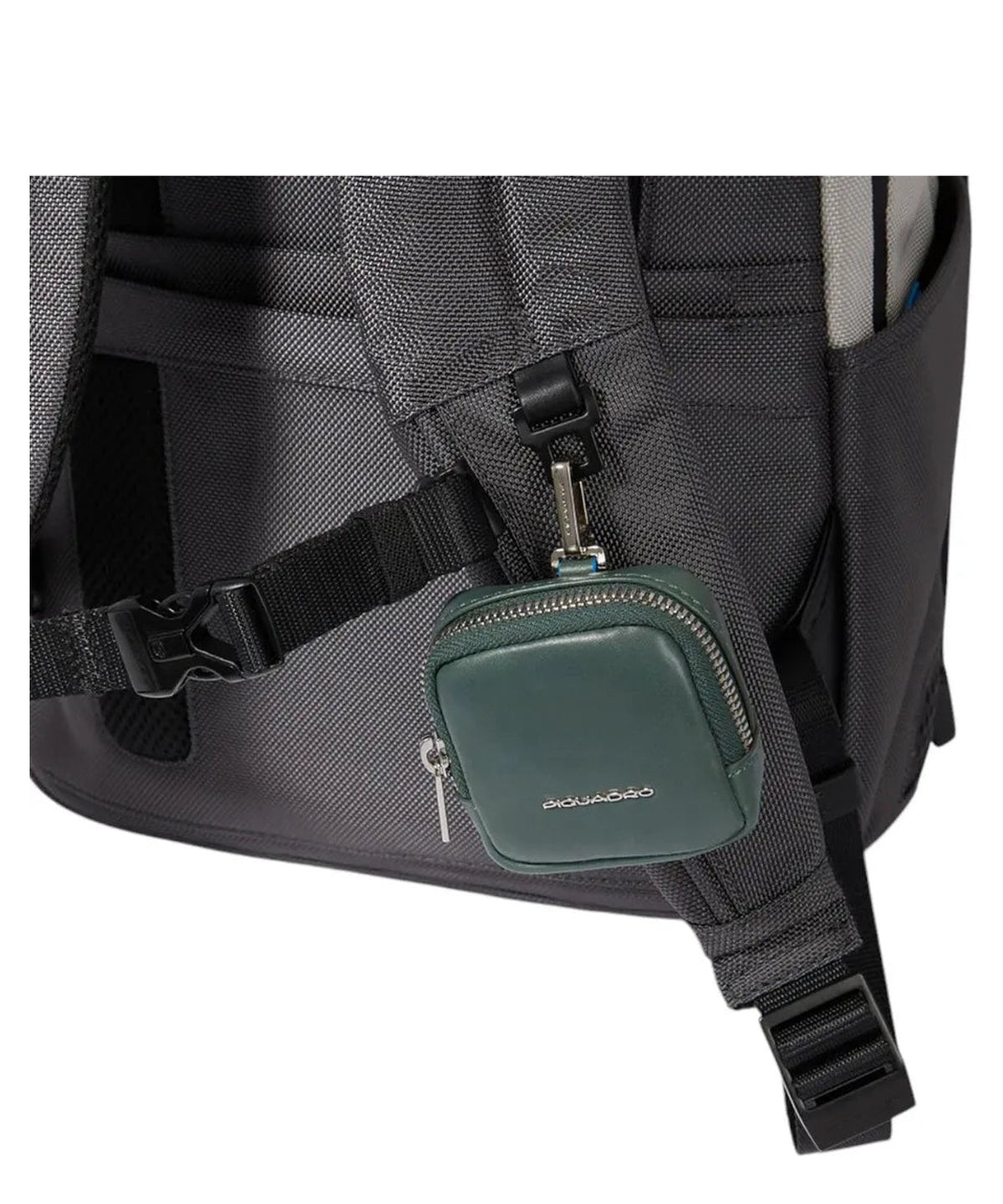 Zaino Porta PC 14" e iPad® in Tessuto Riciclato e Pelle-Piquadro-Zaini-Vittorio Citro Boutique
