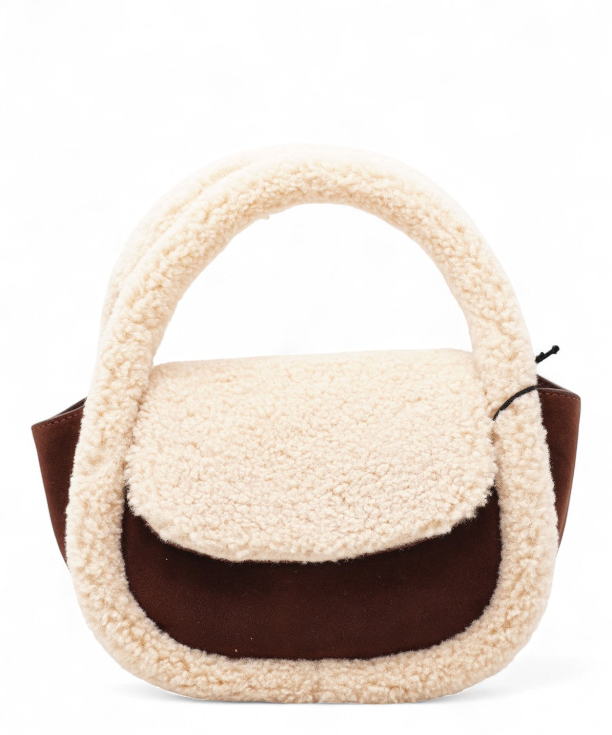 Borsa Gilda Mutton in suede ed eco-shearling-Mc2 Saint Barth-Borse a mano-Vittorio Citro Boutique