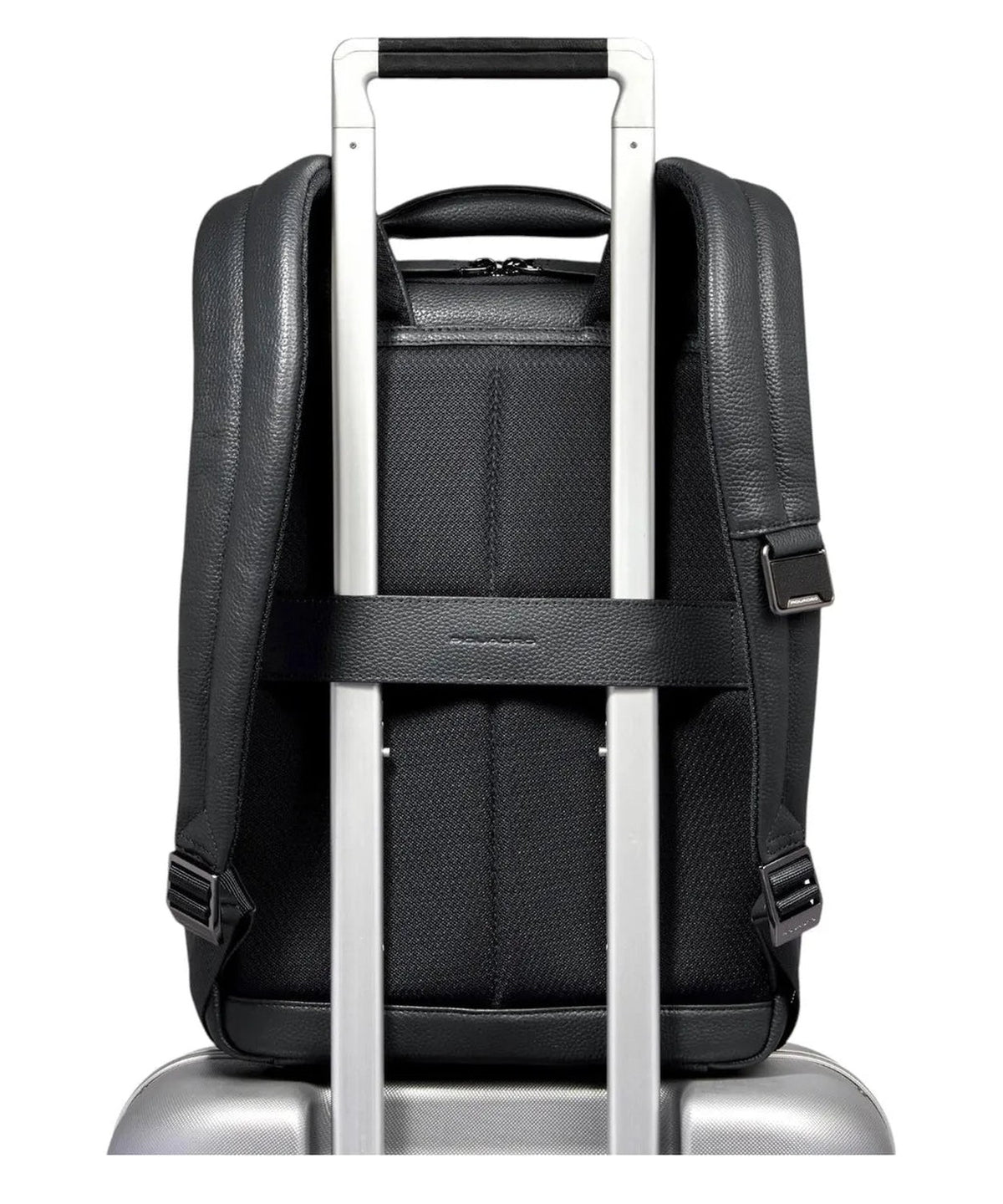 Zaino Uomo Porta PC 14" in Pelle con Protezione RFID e Cavo Antifurto-Piquadro-Zaini-Vittorio Citro Boutique