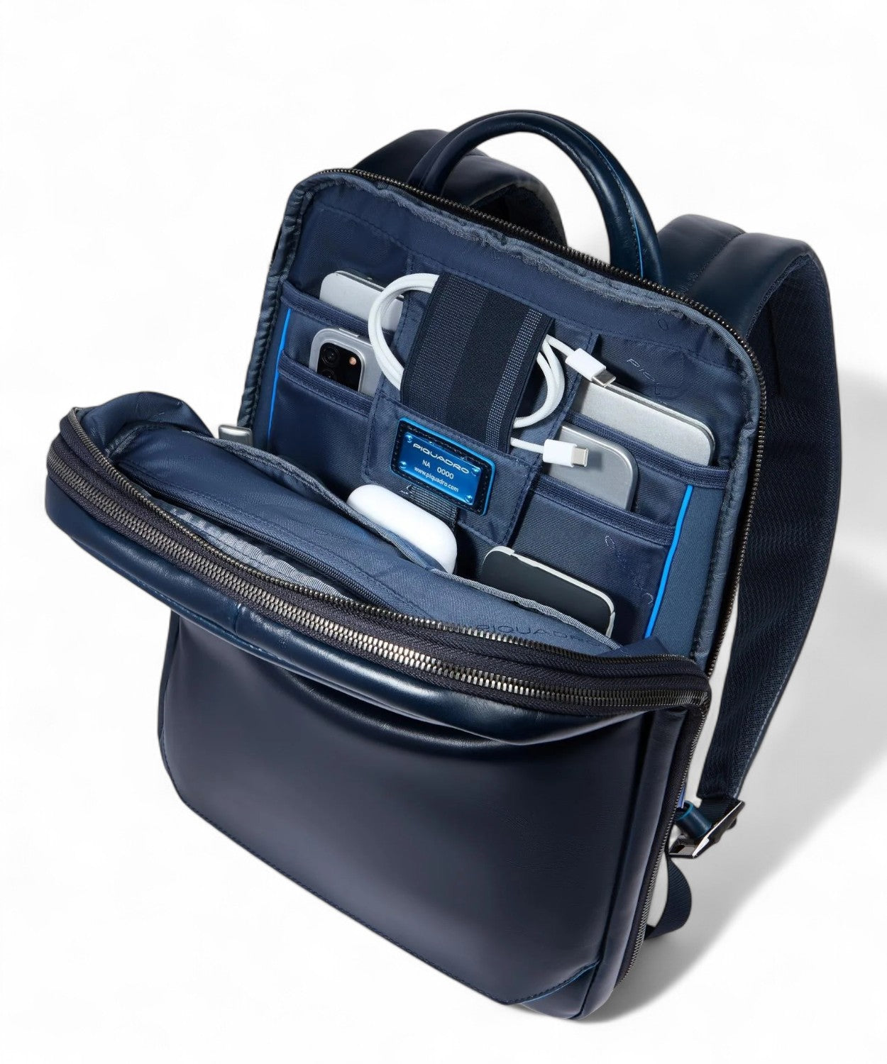 Zaino in Pelle Porta PC 14"-Piquadro-Zaini-Vittorio Citro Boutique