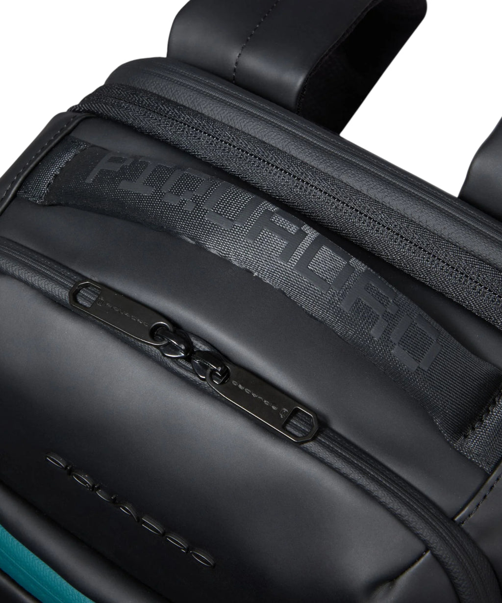 Piquadro expandable cabin trolley backpack for travel