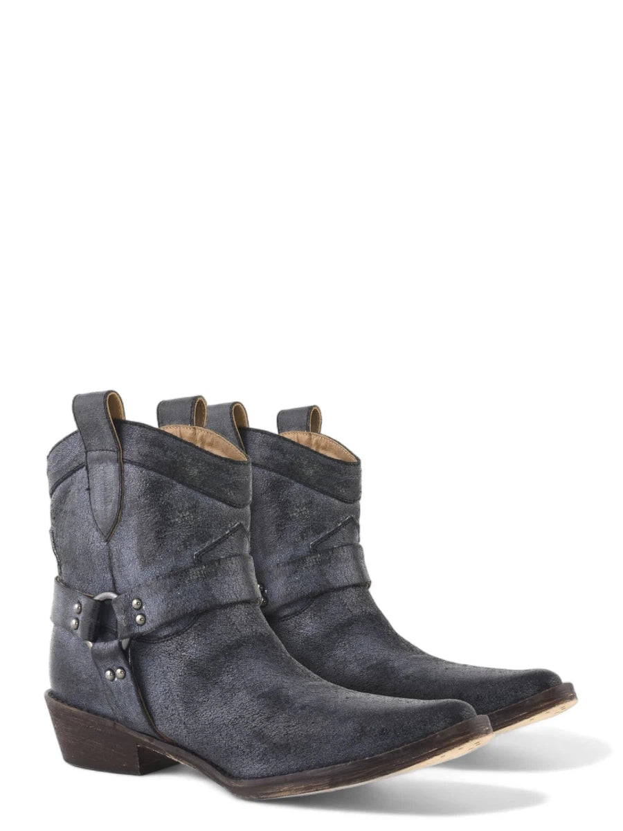 Texano in pelle laminata-Stivali-Coral Blue-Vittorio Citro Boutique