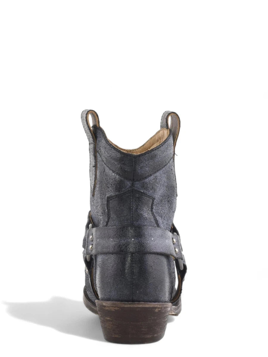 Texano in pelle laminata-Stivali-Coral Blue-Vittorio Citro Boutique