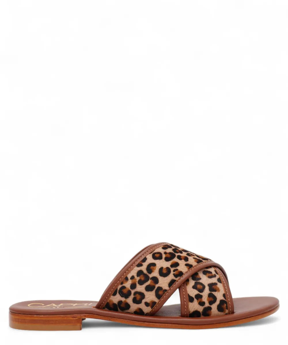 Sandalo Capri Artigianale Animalier in Cavallino-Capri Vittorio Citro-Ciabatte-Vittorio Citro Boutique