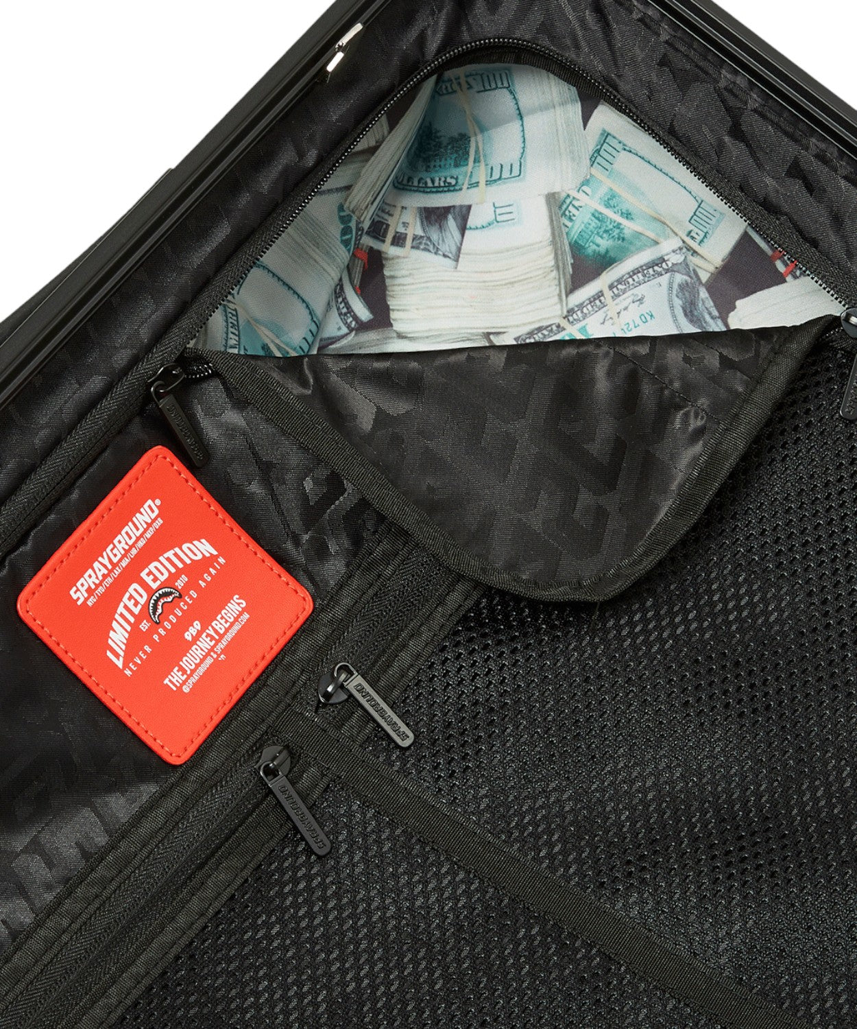 Sprayground Scribble Shark Carry-On Luggage