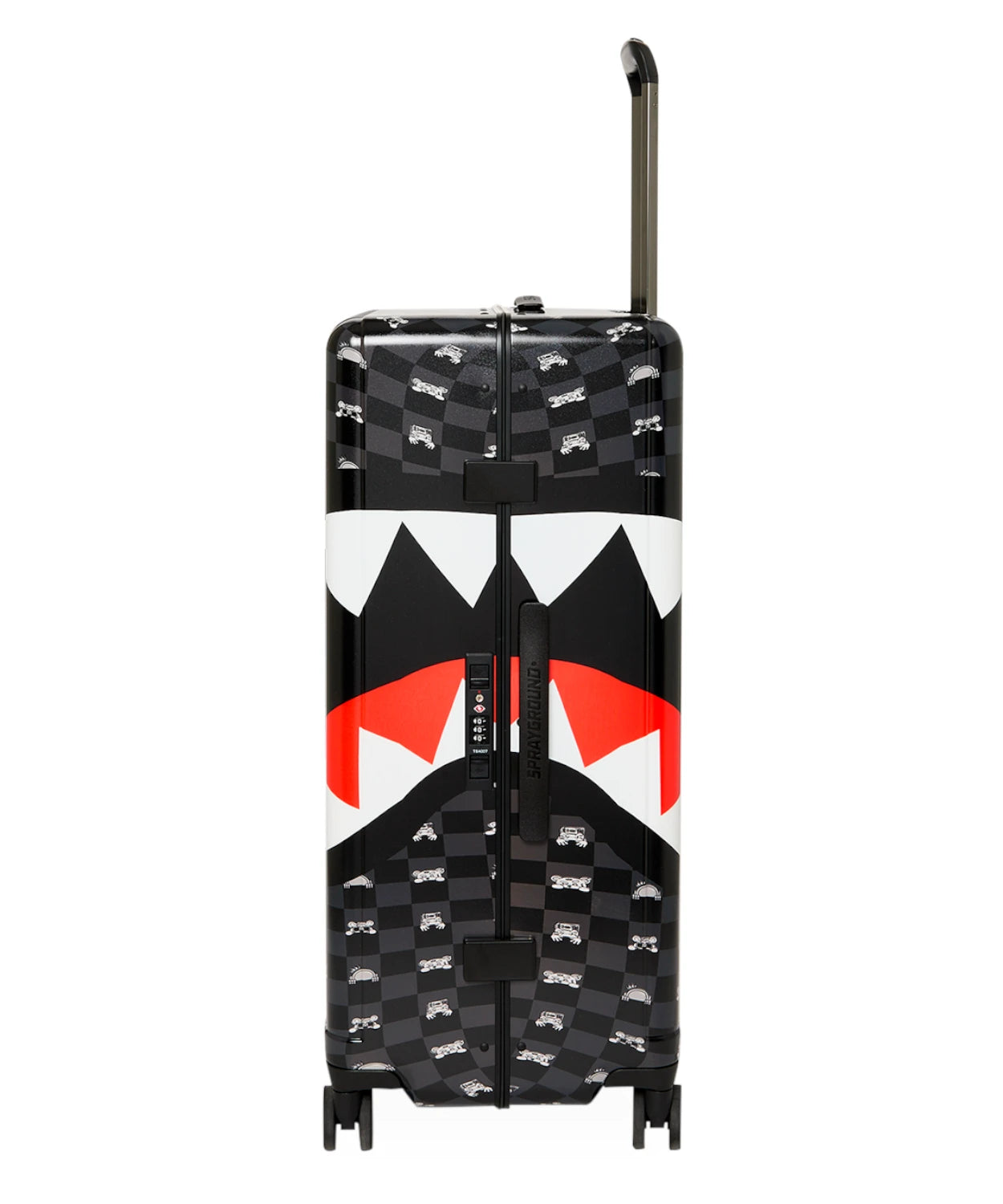 Sprayground Gray Peeking Character Sketch Luggage