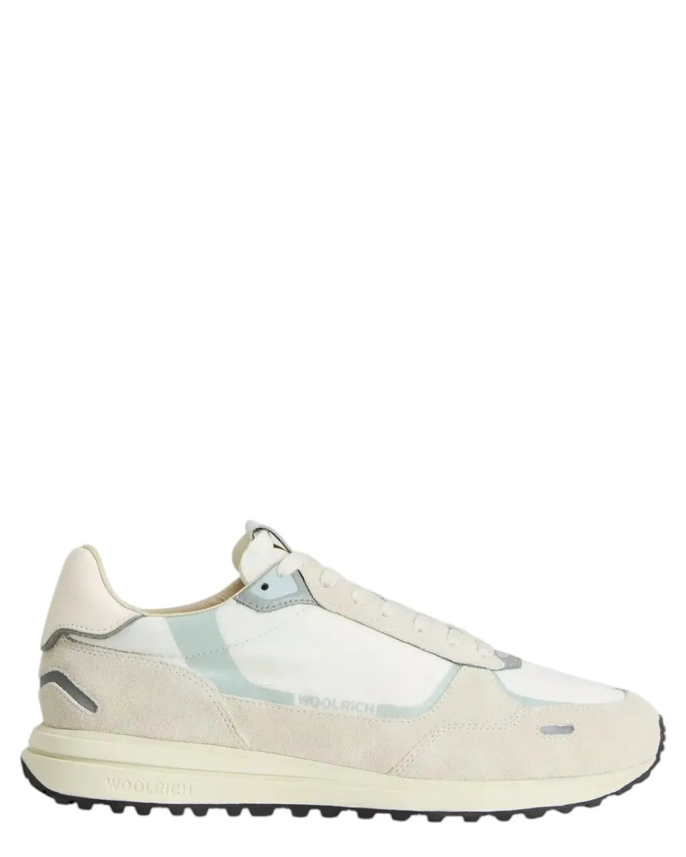 Sneakers Retro in Nylon con Dettagli in Pelle e Camoscio-Woolrich-Sneakers-Vittorio Citro Boutique