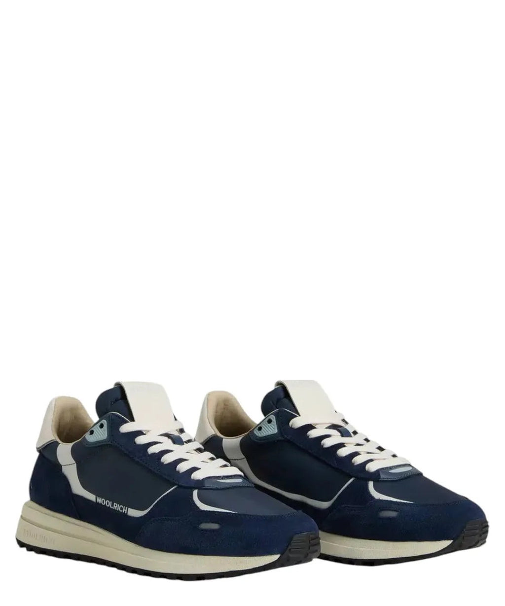Sneakers Retro in Nylon con Dettagli in Pelle e Camoscio-Woolrich-Sneakers-Vittorio Citro Boutique