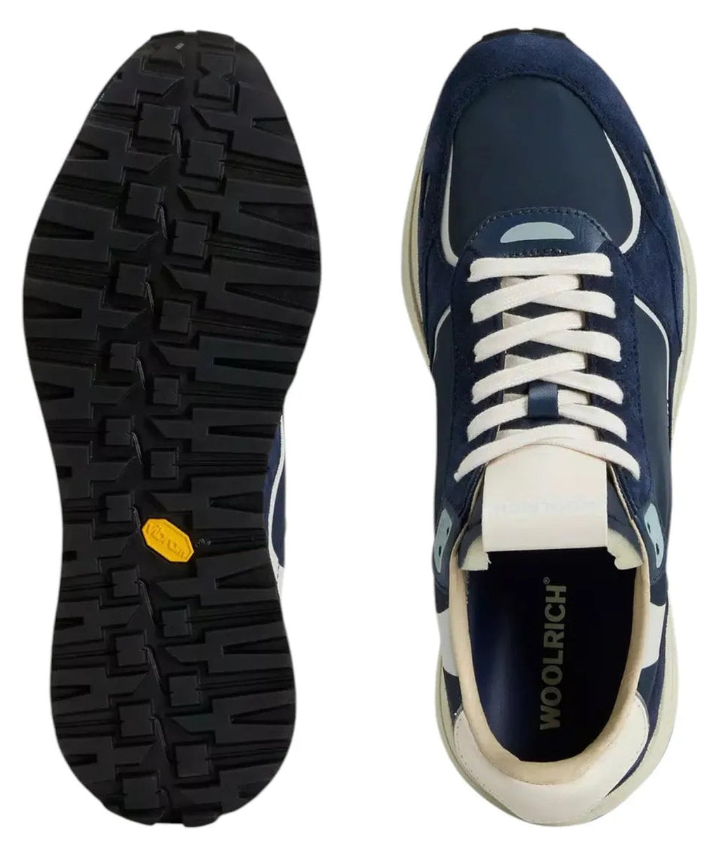 Sneakers Retro in Nylon con Dettagli in Pelle e Camoscio-Woolrich-Sneakers-Vittorio Citro Boutique