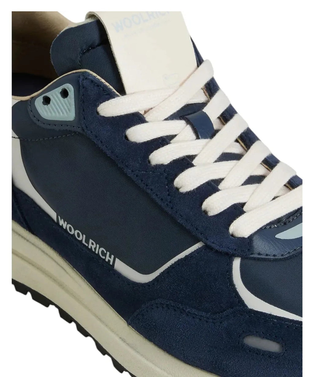 Sneakers Retro in Nylon con Dettagli in Pelle e Camoscio-Woolrich-Sneakers-Vittorio Citro Boutique