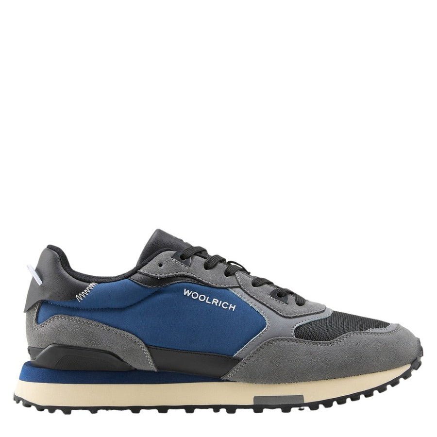 Retro Sneakers in pelle con dettagli in nylon-Woolrich-Sneakers-Vittorio Citro Boutique