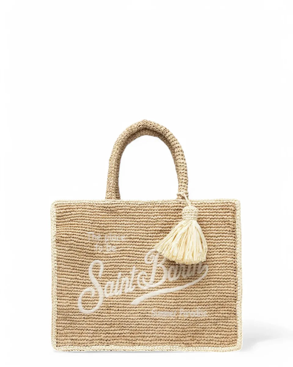 Borsa Colette in Rafia Naturale con Ricamo-Mc2 Saint Barth-Borse a mano-Vittorio Citro Boutique