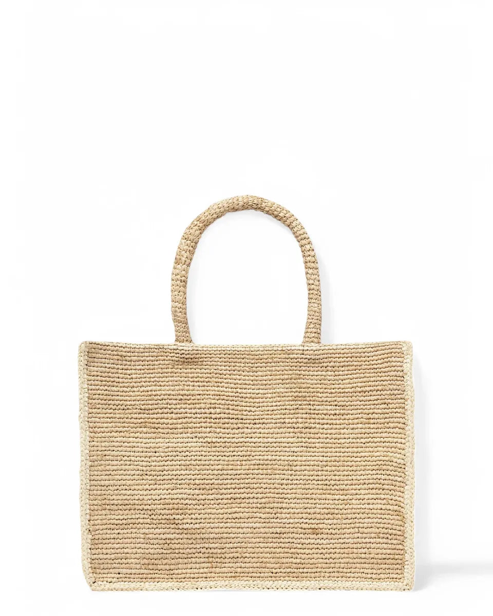 Borsa Colette in Rafia Naturale con Ricamo-Mc2 Saint Barth-Borse a mano-Vittorio Citro Boutique