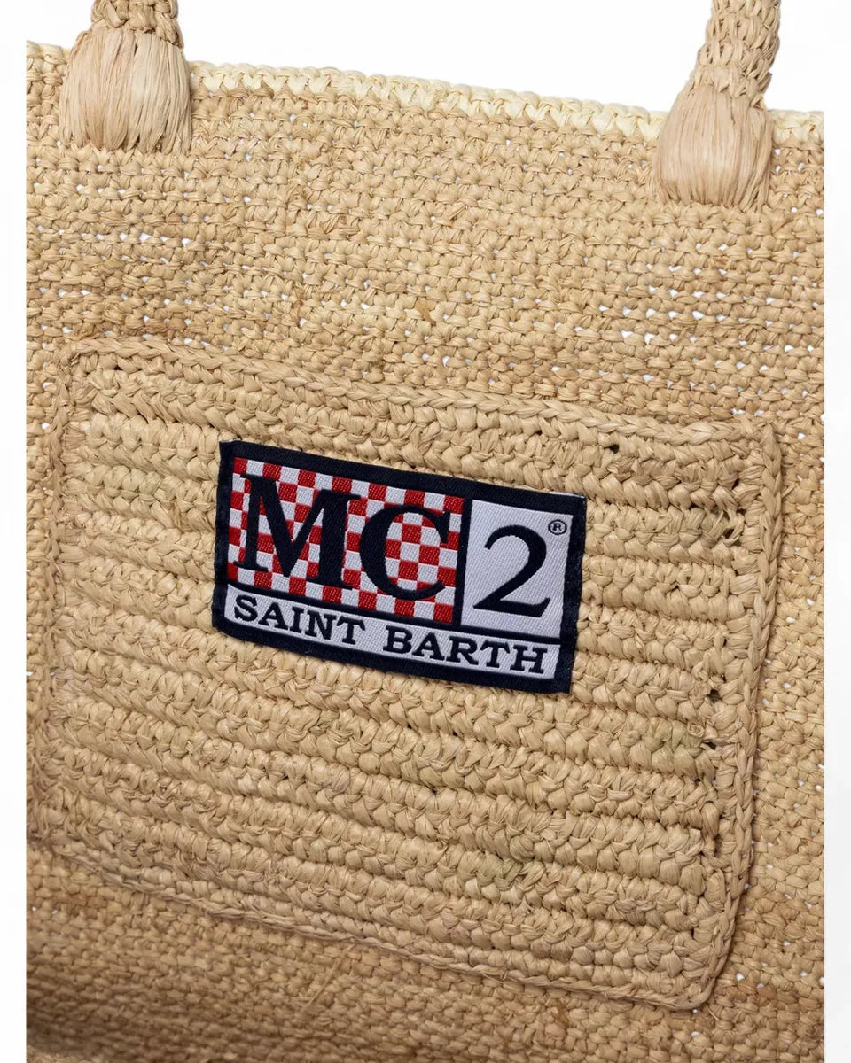 Borsa Colette in Rafia Naturale con Ricamo-Mc2 Saint Barth-Borse a mano-Vittorio Citro Boutique