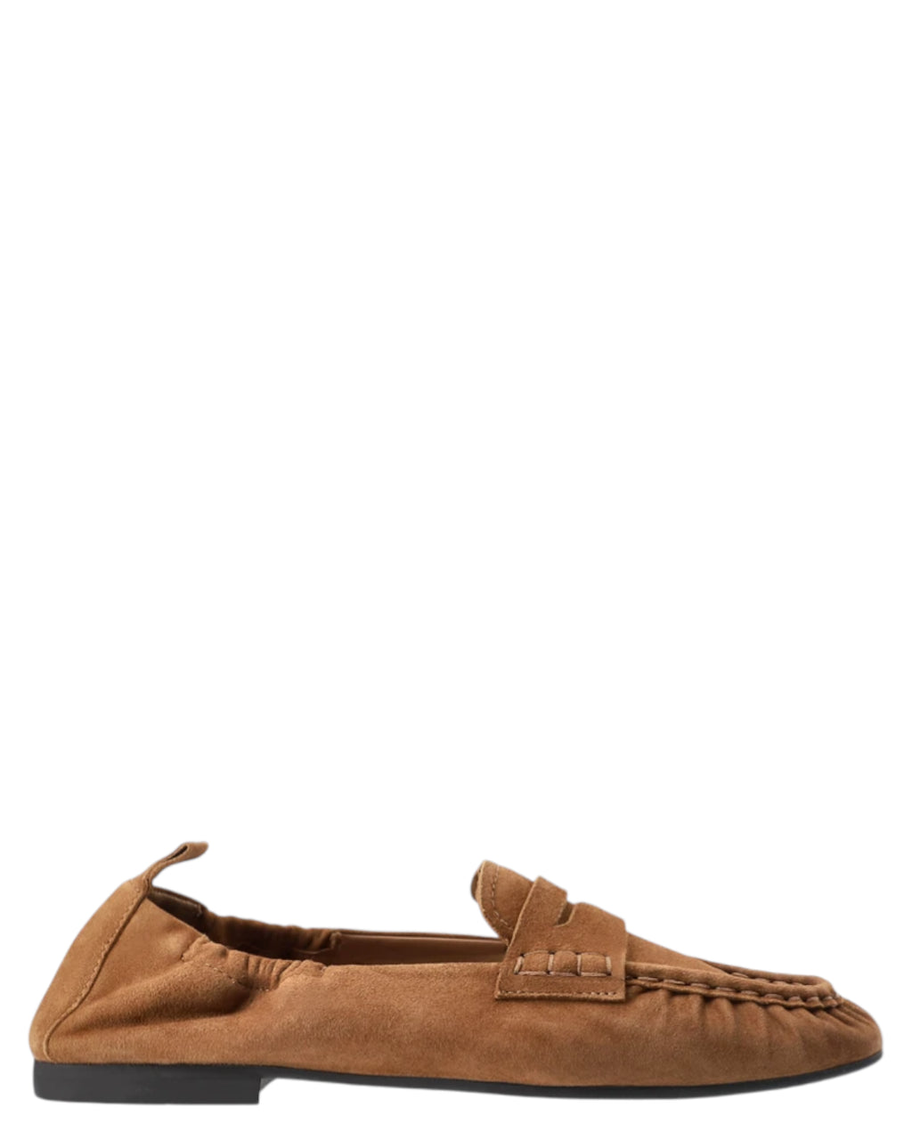 Women's Brown Suede Loafer - Women's Suede Loafer Sand